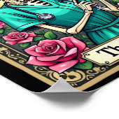 Poster Infirmière Skeleton Tarot Card Funny Infirmière in (Coin)