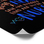 Poster Infirmières et infirmiers unis mars million Infirm (Coin)