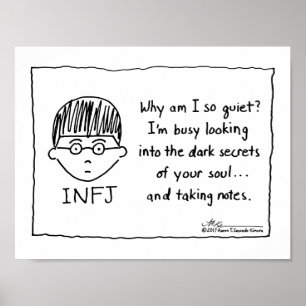 Poster INFJ - Notes de prise de notes Imprimer