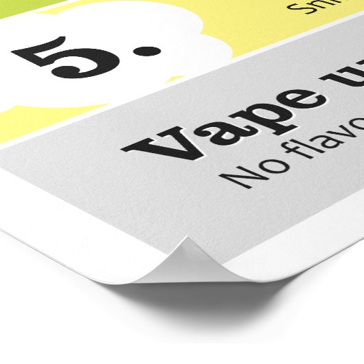 Poster Infographie de la langue de Vaper (Coin)