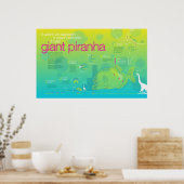 Poster Infographie : Piranha géant (Cuisine)