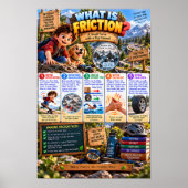 Poster Infographie Qu'est-ce que la friction (Devant)