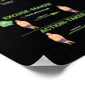 Poster Infographie sur la santé et la condition physique  (Coin)