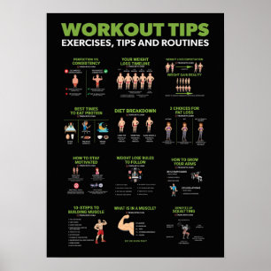 Poster Infographie sur la santé et la condition physique 