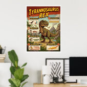 Poster Infographie T-Rex (Bureau à domicile)