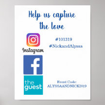 Information sur le hashtag de mariage en image