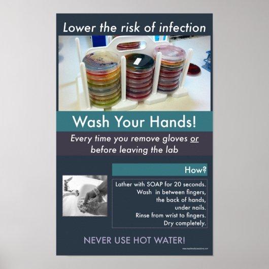 Poster informationnel sur la sécurité du lavage de (Devant)