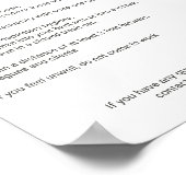 Poster Informations de sécurité sur le logo de l'entrepri (Coin)