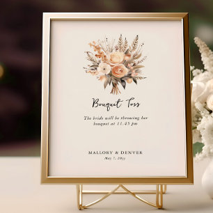 Poster Informations sur la réception de mariage neutre po