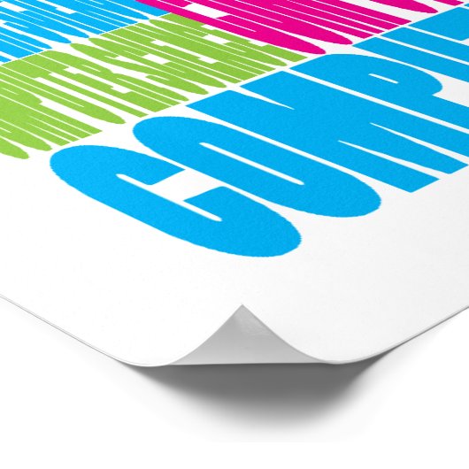 Poster Informatique colorée (Coin)