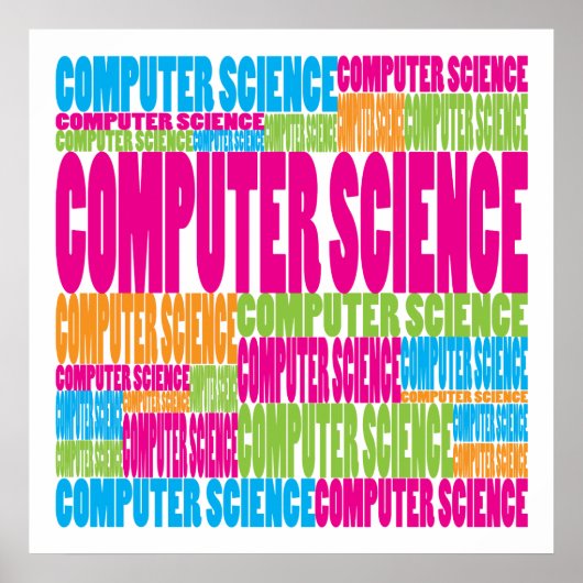 Poster Informatique colorée (Devant)