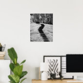 Poster Infrarouge d'arbres, de bâtiments et de sentiers à (Bureau à domicile)