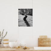 Poster Infrarouge d'arbres, de bâtiments et de sentiers à (Cuisine)