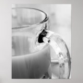 Poster Infrarouge, Noir & Blanc, tasse, verre, café, (Devant)
