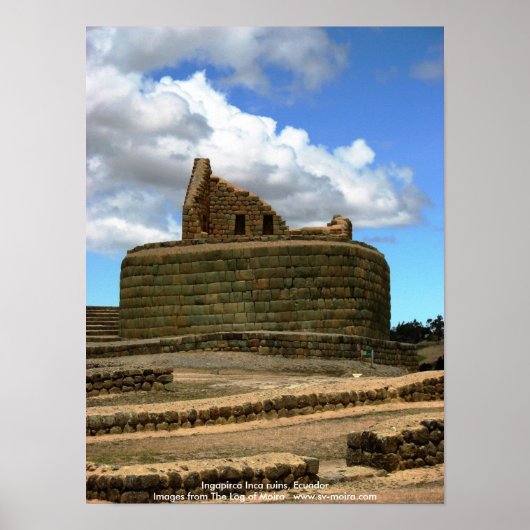 Poster Ingapirca ruines Inca, Equateur (Devant)