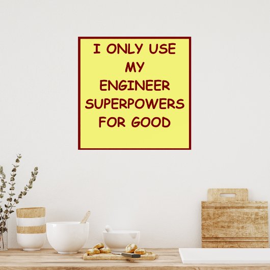 Poster ingénierie (Cuisine)