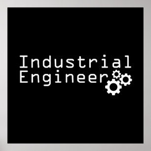 Poster Ingénierie industrielle Ingénieur drôle