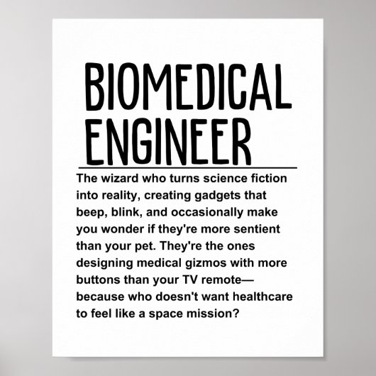 Poster Ingénieur biomédical (Devant)