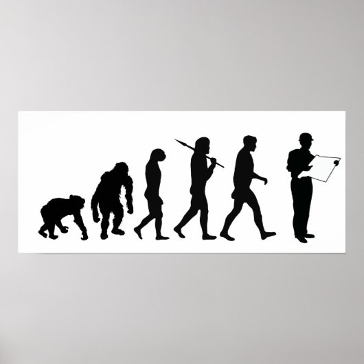 Poster Ingénieur civil constructeur quantité d'arpenteur (Devant)