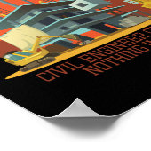 Poster ingénieur civil diplômé rien d'impossible (Coin)