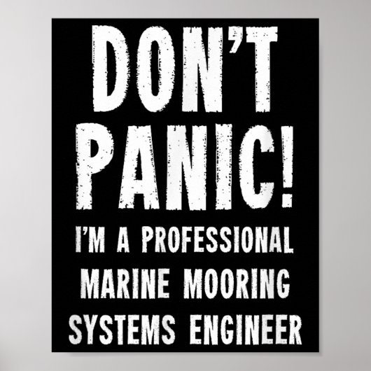 Poster Ingénieur de systèmes d'amarrage marin (Devant)