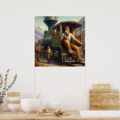 Poster Ingénieur de train Bigfoot (Cuisine)