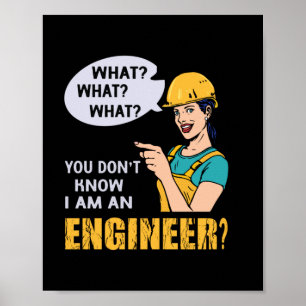 Poster Ingénieur Je Suis Ingénieur