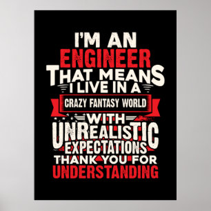 Poster Ingénieur Je Suis Ingénieur