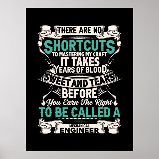 Poster Ingénieur mécanicien (Devant)