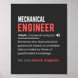 Poster INGÉNIEUR mécanique