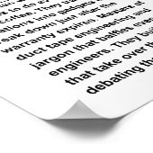 Poster Ingénieur mécanique (Coin)