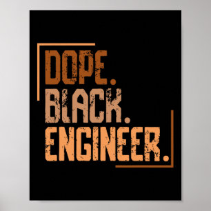 Poster Ingénieur noir médicament mélanine histoire afro-a