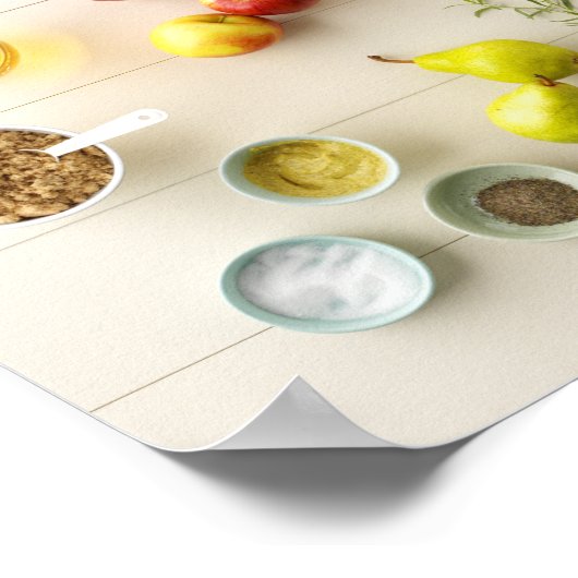 Poster Ingrédients et outils 5 (Coin)