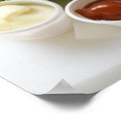 Poster Ingrédients pour cheeseburger (Coin)