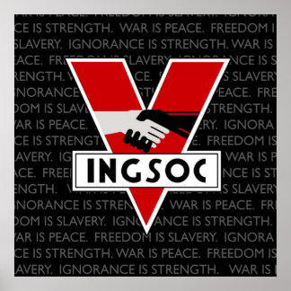 Poster INGSOC Inspiré par 1984