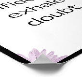 Poster Inhale confiance, exhale doute, Citation (Coin)