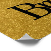 Poster Inhale, Exhale, Breathe Gold Black Parties scintil (Coin)