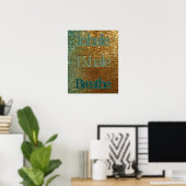 Poster Inhale Exhale Breathe Typographie| Parties scintil (Bureau à domicile)
