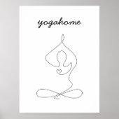 Poster Inhale Exhale Respire studio de yoga moderne (Devant)