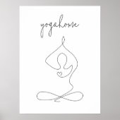 Poster Inhale Exhale Respire studio de yoga moderne (Devant)