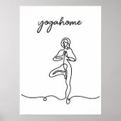 Poster Inhale Exhale Respire studio de yoga moderne (Devant)