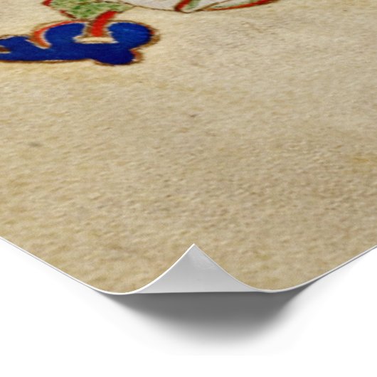 Poster Initiale B éclairée de Montecassino (Coin)