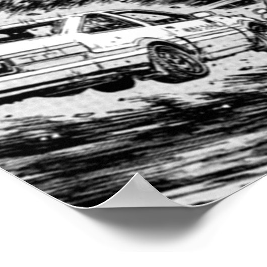Poster Initiale D Manga (Coin)