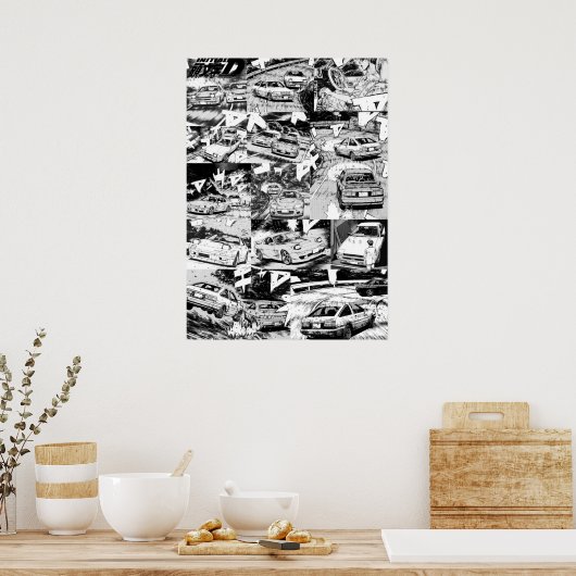 Poster Initiale D Manga (Cuisine)