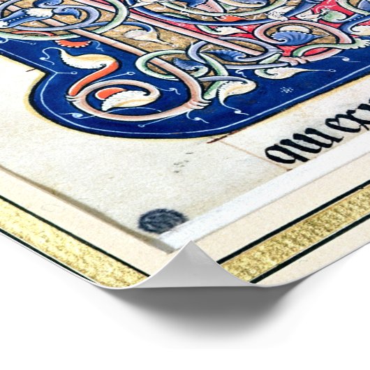 Poster Initiale historique 'R' 2 (Coin)
