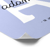 Poster Initiale personnalisée | Monogramme de nom personn (Coin)