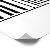 Poster Initiales minimales modernes et logo de nom (Coin)