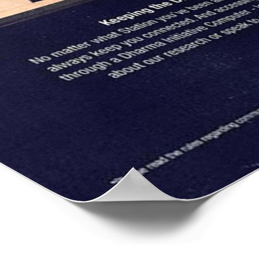 Poster Initiative du Dharma perdu (Coin)