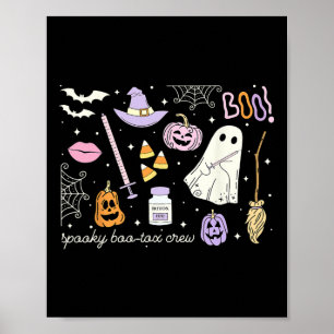 Poster Injecteur esthétique Retro Éffrayant Boo-tox Crew