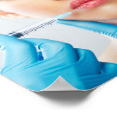 Poster Injection de botox et de remplissage par un médeci (Coin)